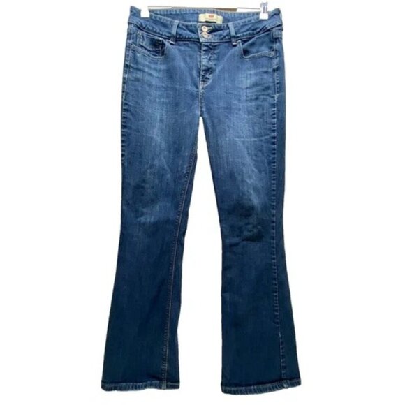 Levi's 526 Slender Bootcut Jeans Women's 12 31x32 Blue Denim Flap Pockets GUC - Picture 1 of 11